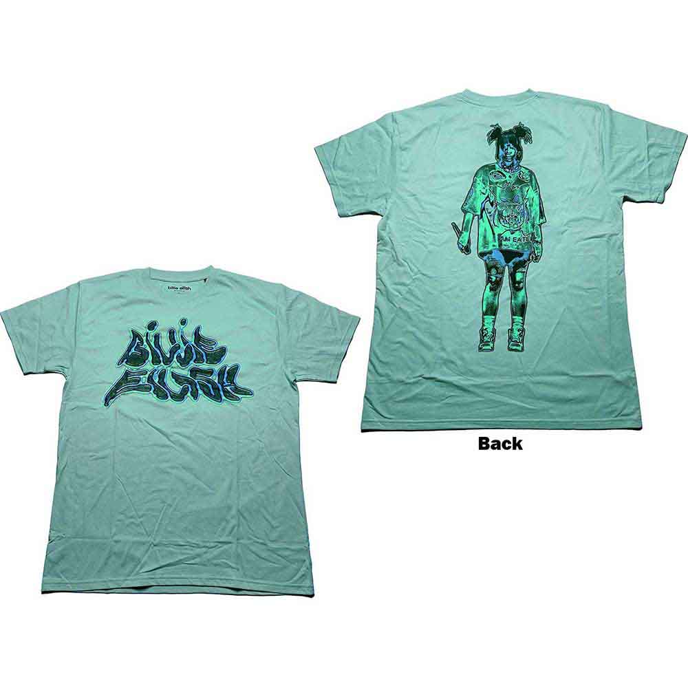 Billie Eilish Unisex T-Shirt: Neon Logo Billie