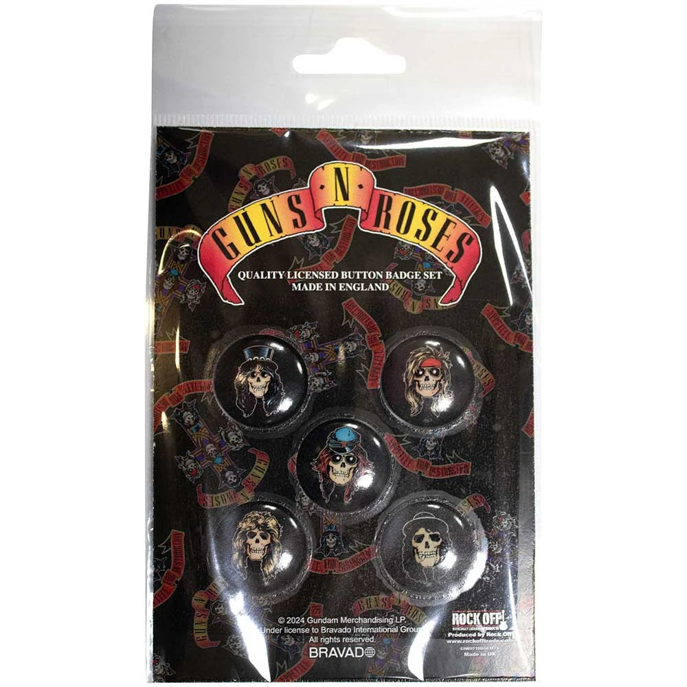 Guns N' Roses Button Badge Packs
