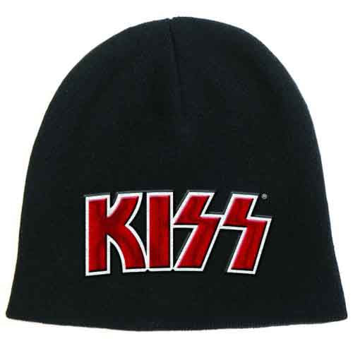 KISS Unisex Hats: Red on White Logo