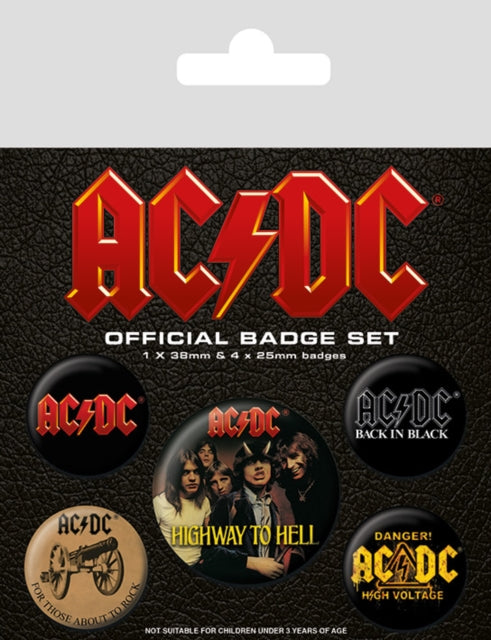 AC/DC Button Badge Packs