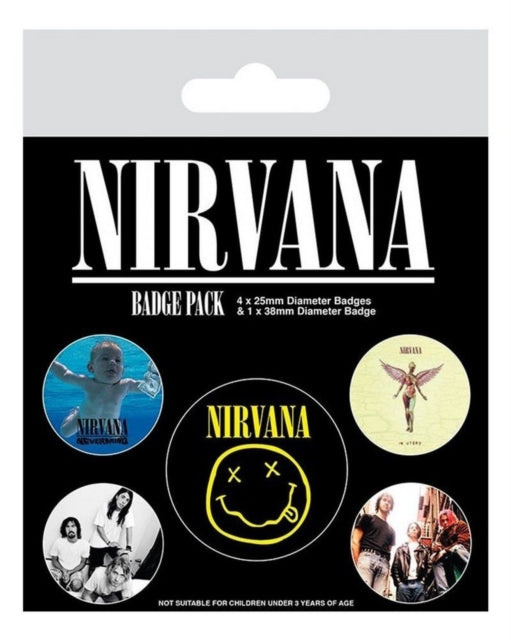 Nirvana Button Badge Pack