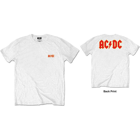 AC/DC Unisex T-Shirt: Logo (Back Print)