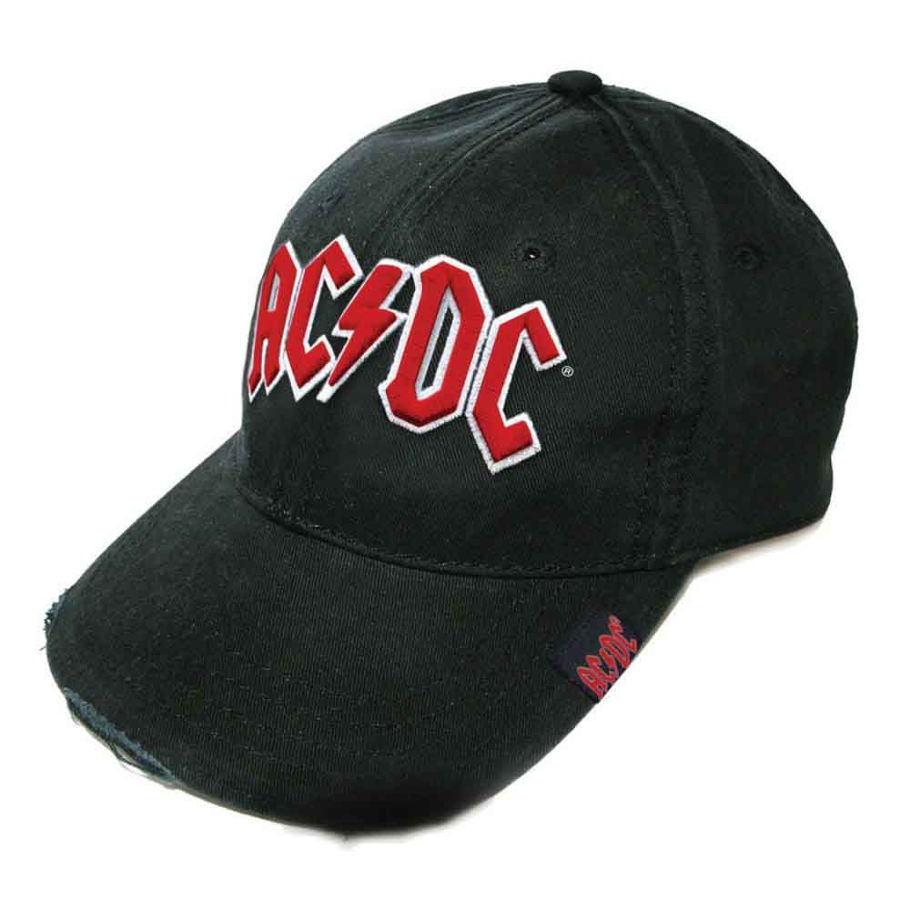 AC/DC Unisex Hats: Red 3D Logo