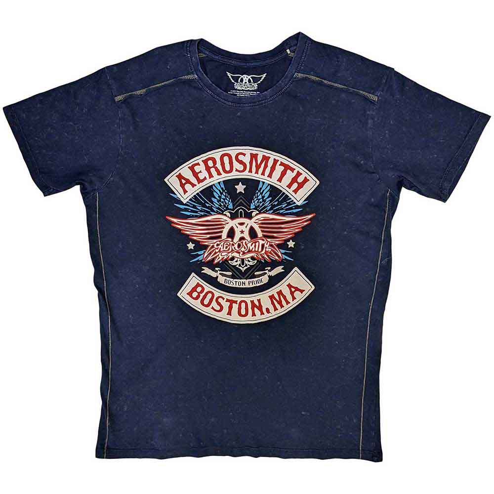 Aerosmith Unisex T-Shirt: Boston Pride (Wash Collection)