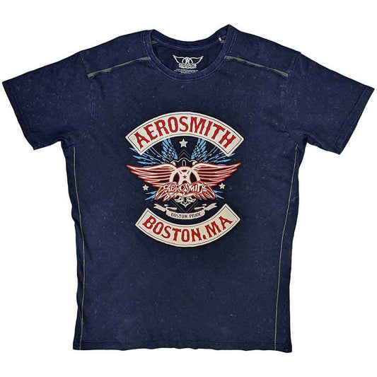 Aerosmith Unisex T-Shirt: Boston Pride (Wash Collection)