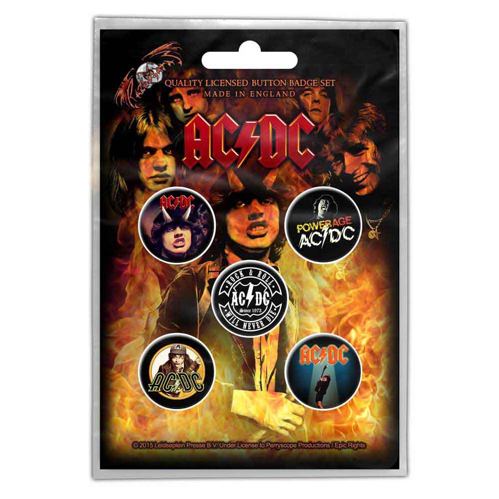 AC/DC Button Badge Packs