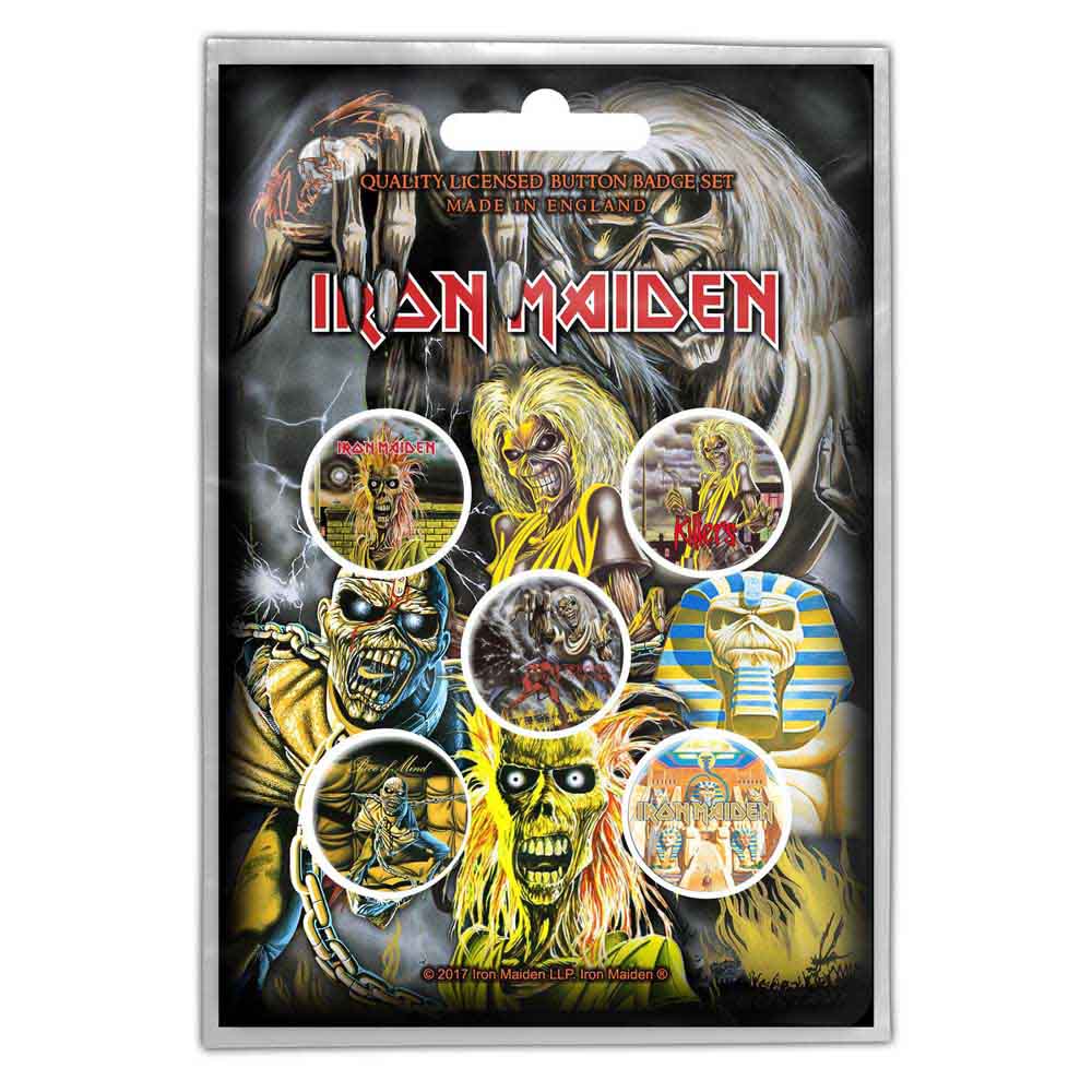 Iron Maiden Button Badge Packs
