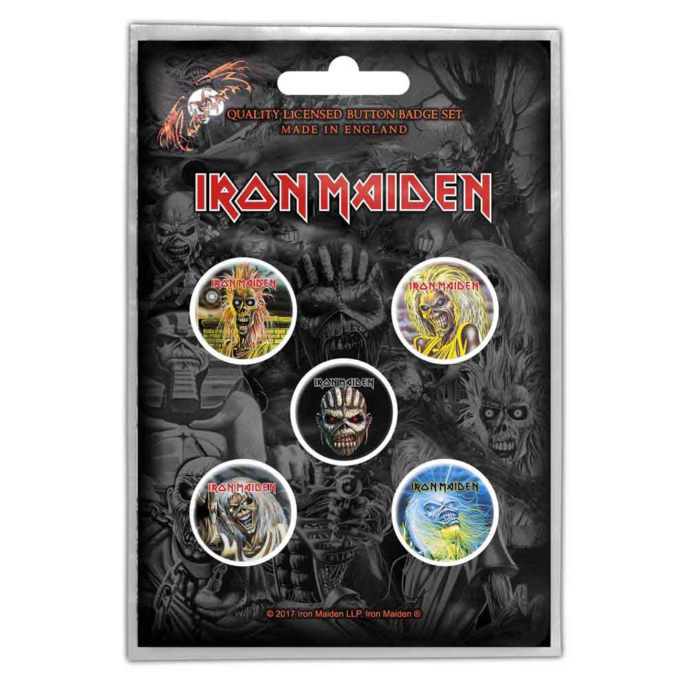 Iron Maiden Button Badge Packs