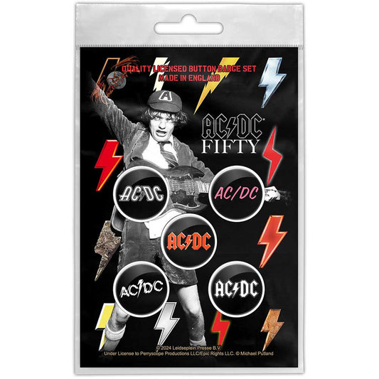 AC/DC Button Badge Packs