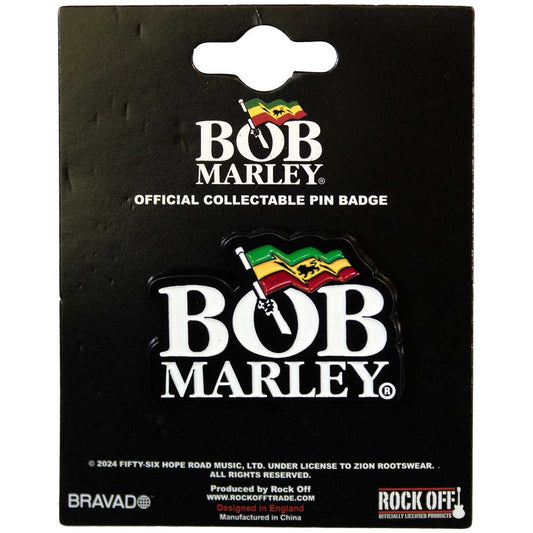 Bob Marley Pin Badge: Logo