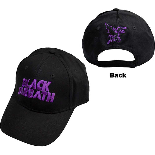 Black Sabbath Unisex Hats: Purple Logo