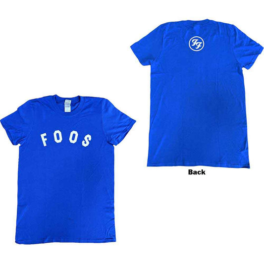 Foo Fighters Unisex T-Shirt: Foos Logo (Ex-Tour & Back Print)