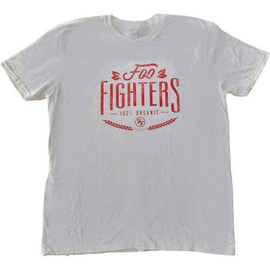 Foo Fighters Unisex T-Shirt: 100% Organic (Ex-Tour)