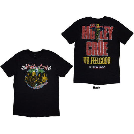 Motley Crue Unisex T-Shirt: Dr Feelgood Circle Photo 1