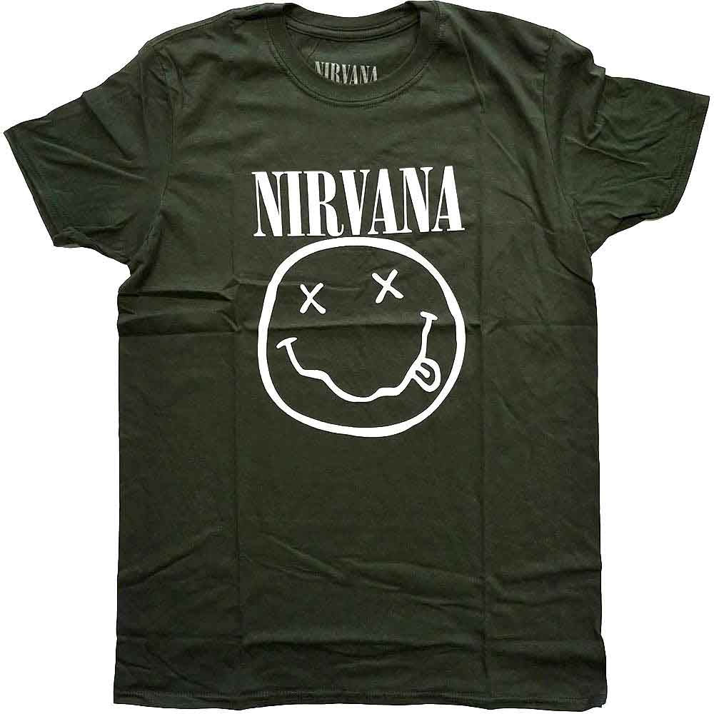 Nirvana Unisex T-Shirt: White Happy Face