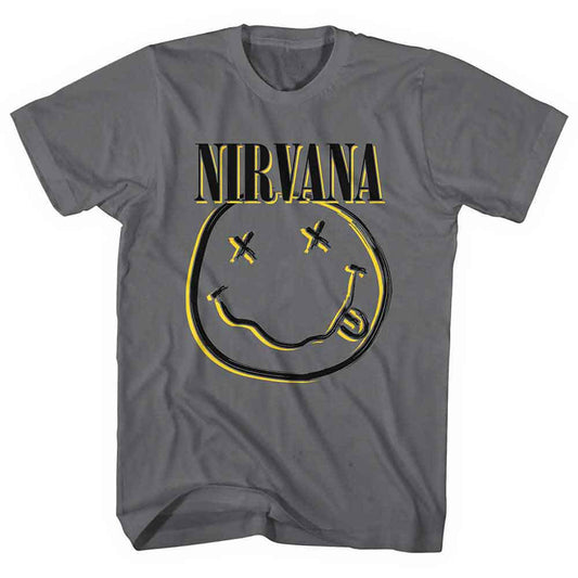 Nirvana Unisex T-Shirt: Inverse Happy Face