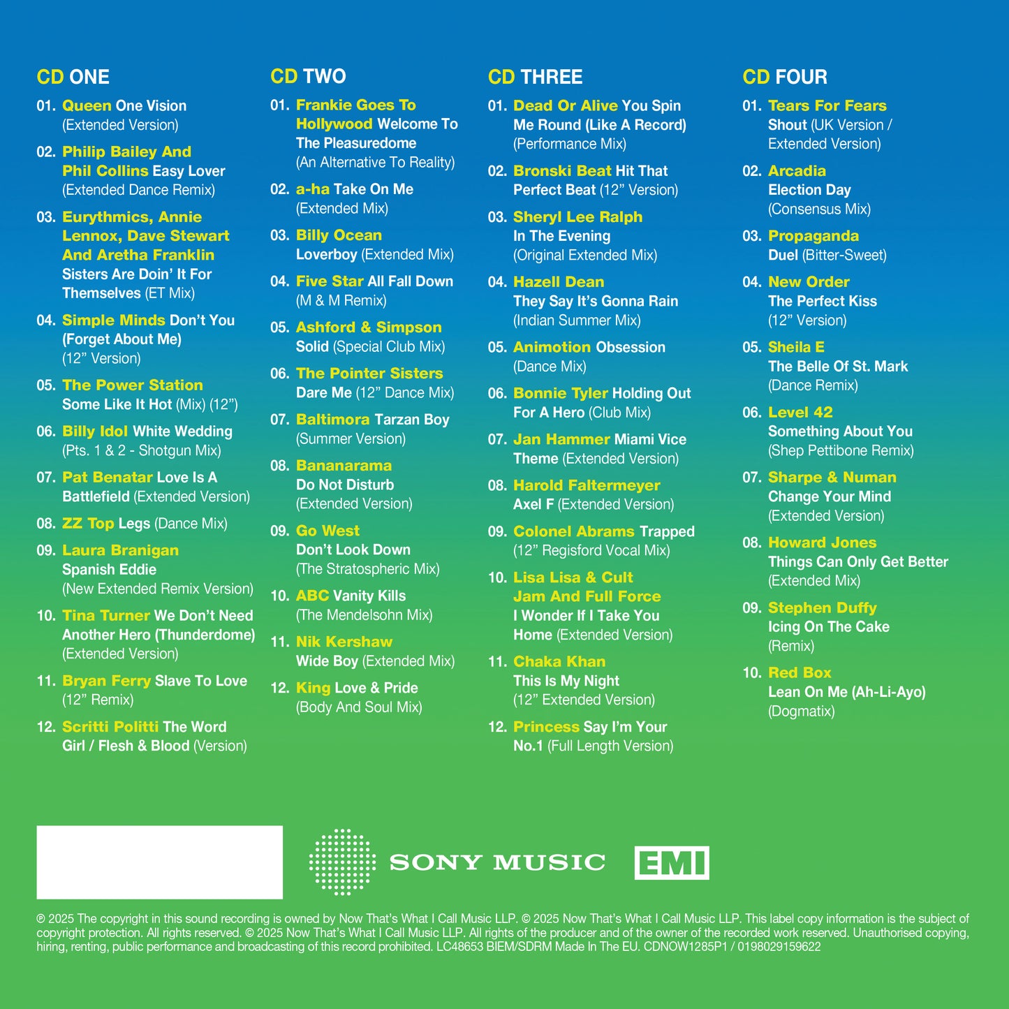 Now 12" 80's: 1985 - Part 1