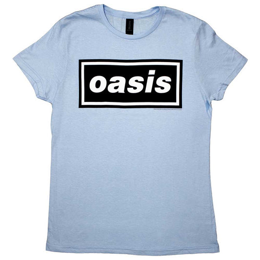 Oasis Unisex Light Blue T-Shirt: Decca Logo