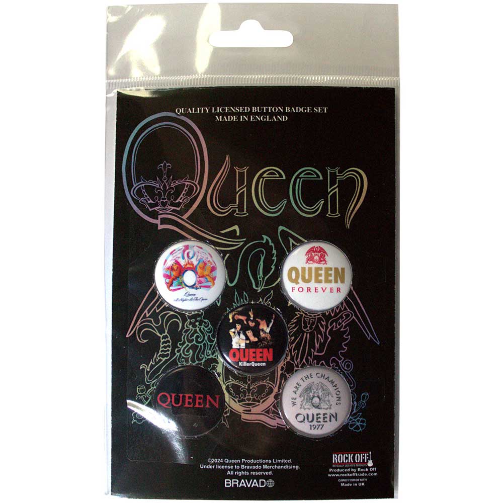 Queen Button Badge Packs