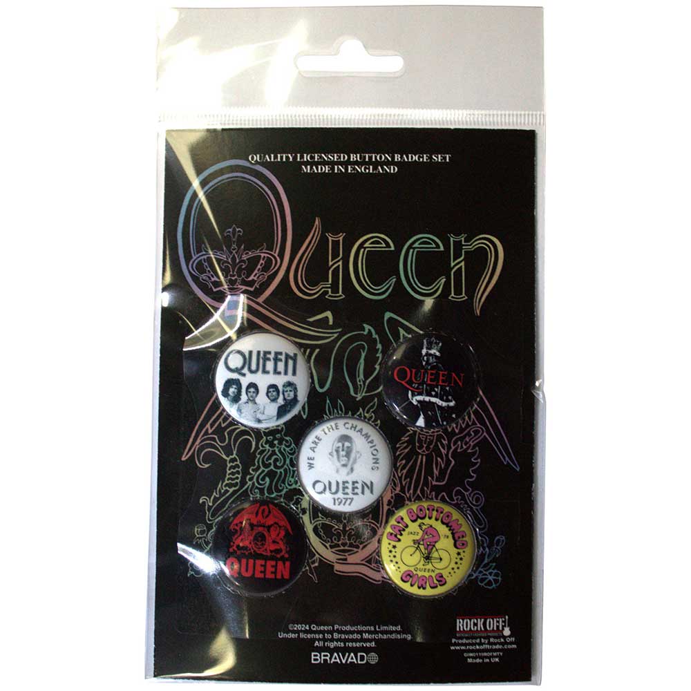 Queen Button Badge Packs