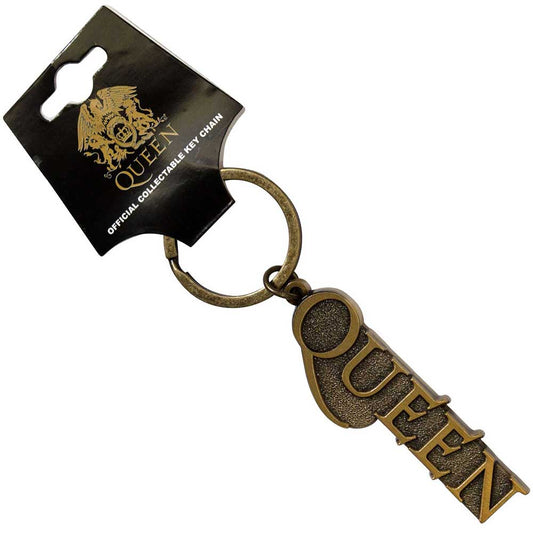 Queen Keychain: Gold Logo