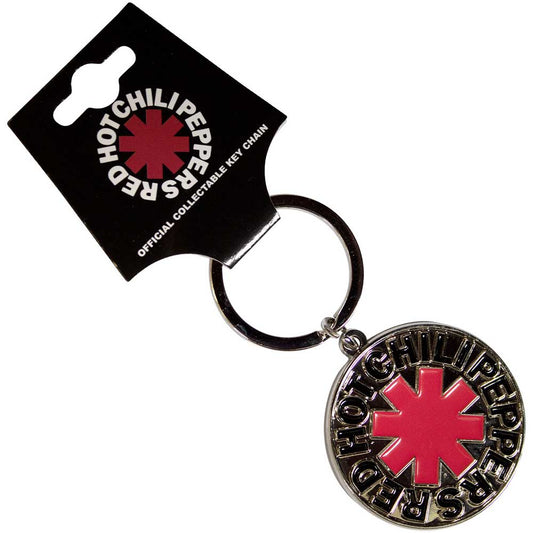 Red Hot Chili Peppers Keychain: Asterisk Logo Silver