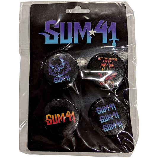 Sum 41 Pin Badge Packs