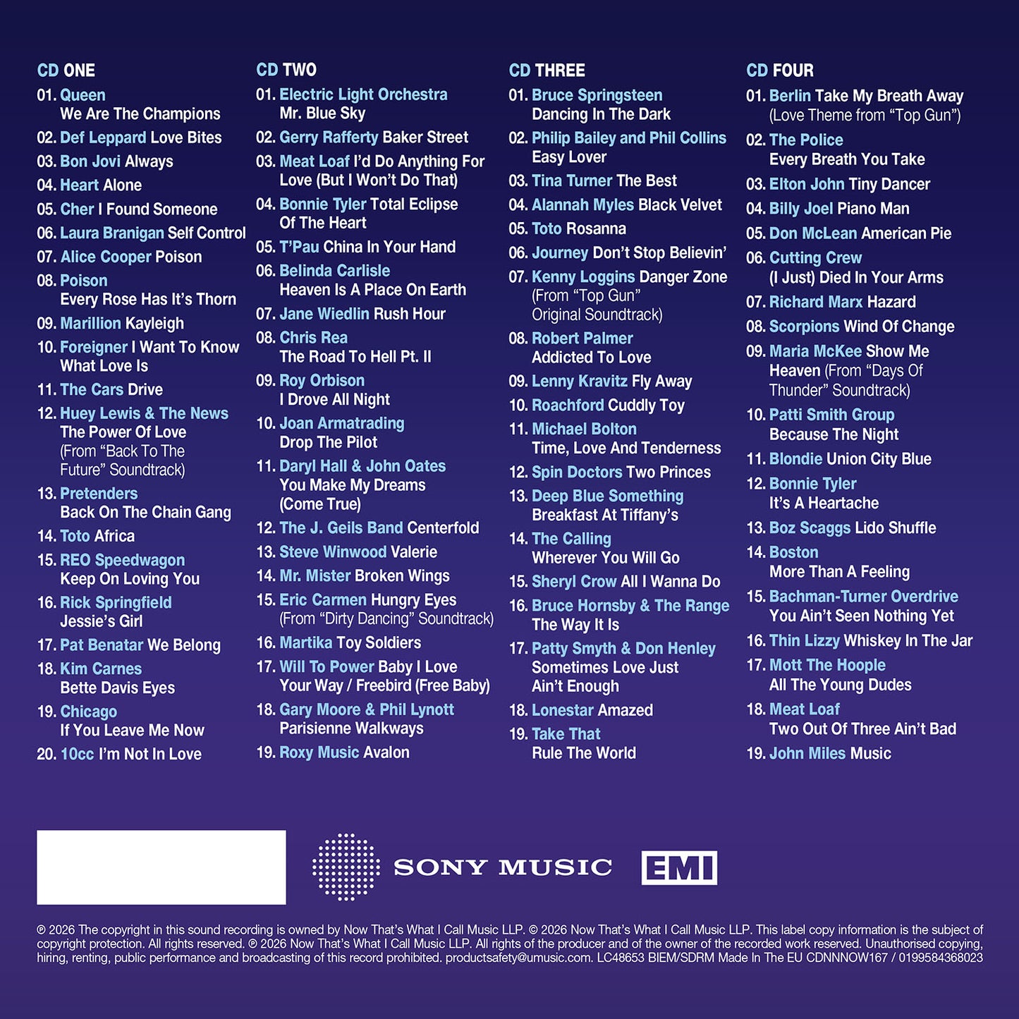 NOW That's What I Call Soft Rock & Power Pop Anthems