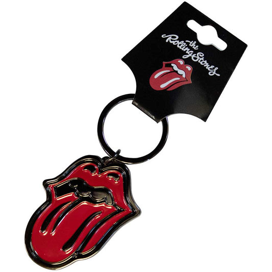 The Rolling Stones Keychain: Classic Tongue Black