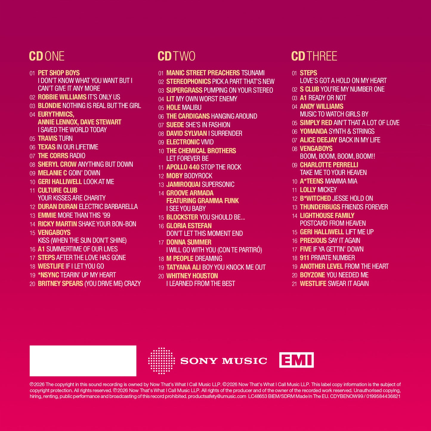 NOW - Yearbook Extra 1999
