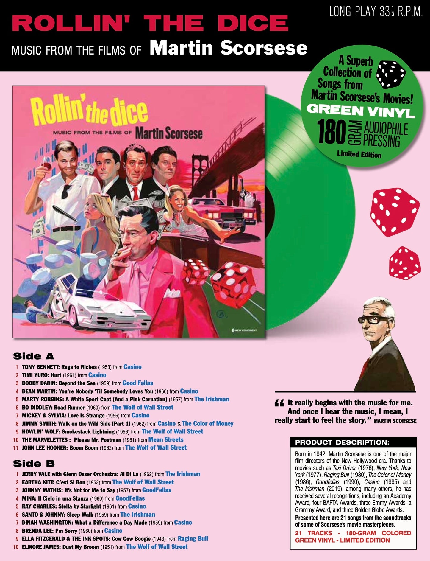 Rollin' The Dice - Music From The Films Of Martin Scorsese